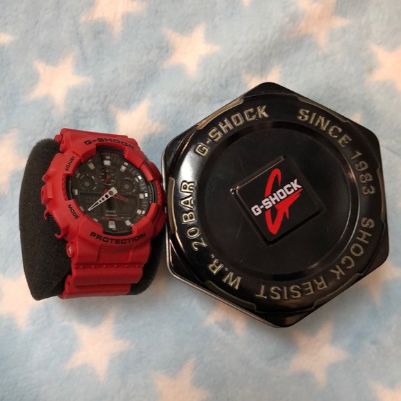 g shock red original